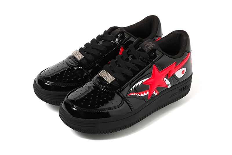 BAPE Shark BAPESTA Low Release sneakers a bathing ape japan nigo baby milo white black red sta