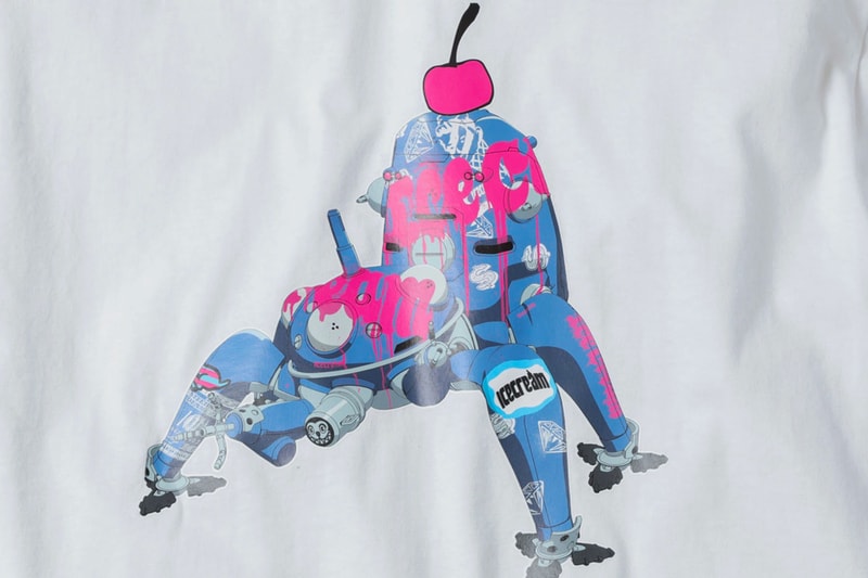 ICECREAM Billionaire Boys Club Ghost in the Shell Stand Alone Complex Capsule Anime white black blue t shirt hoodie coach jacket