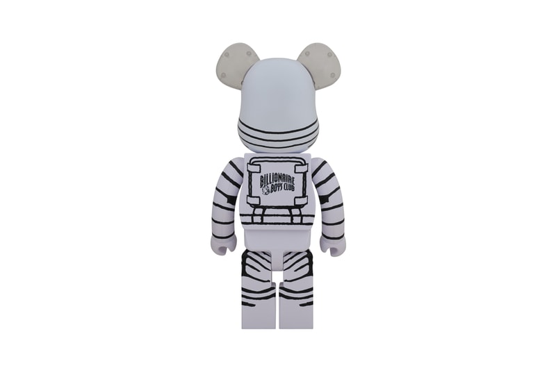 billionaire boys club white astronaut bearbrick collectible figure 