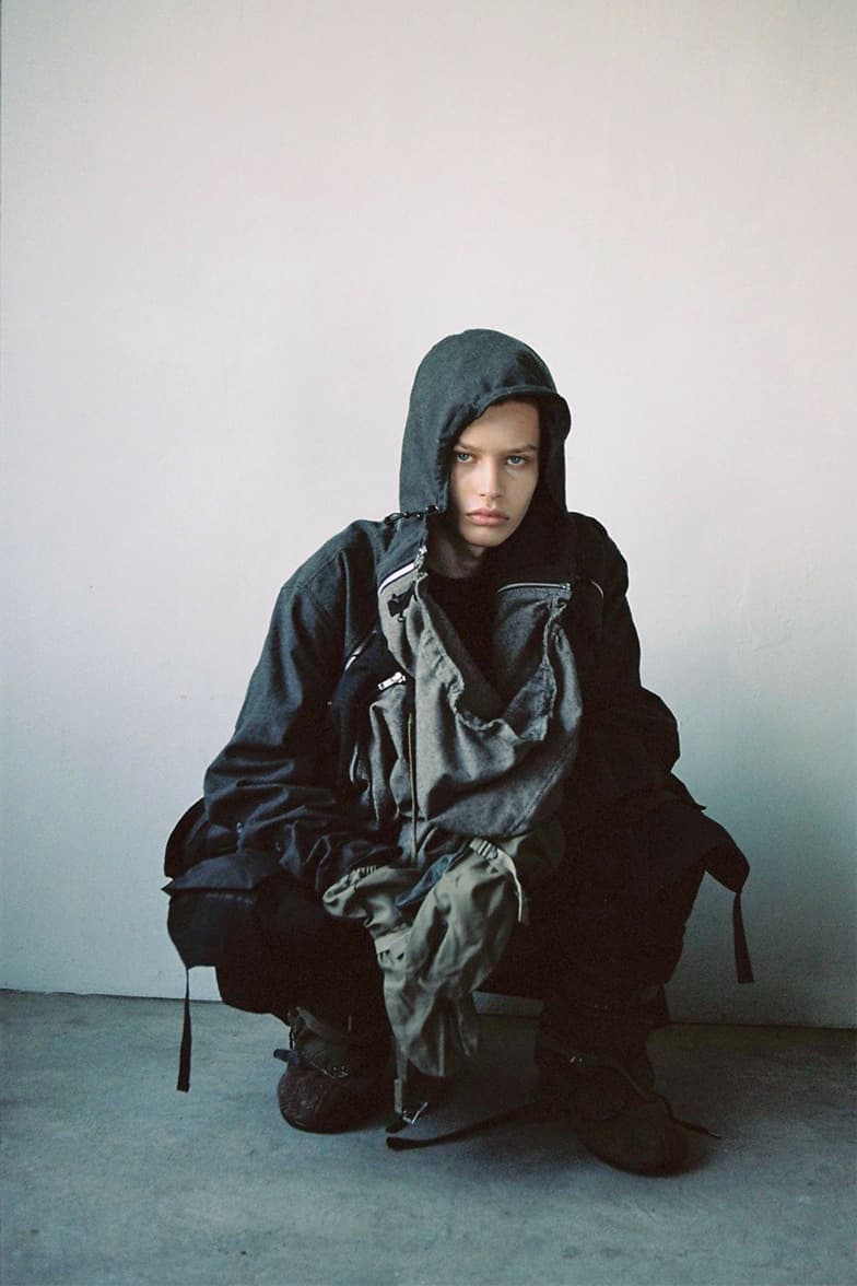 BLACKMERLE Fall/Winter 2019 collection lookbook technical maximalism techwear terry shin lookbooks editorials 