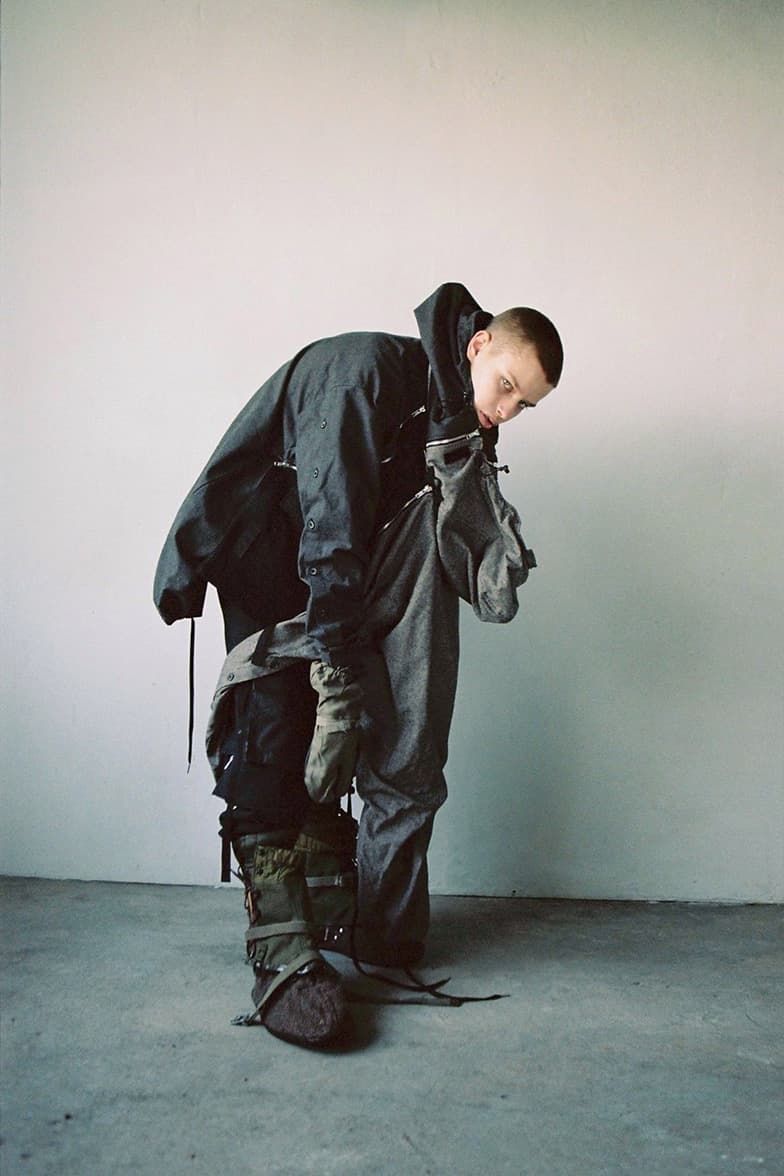 BLACKMERLE Fall/Winter 2019 collection lookbook technical maximalism techwear terry shin lookbooks editorials 