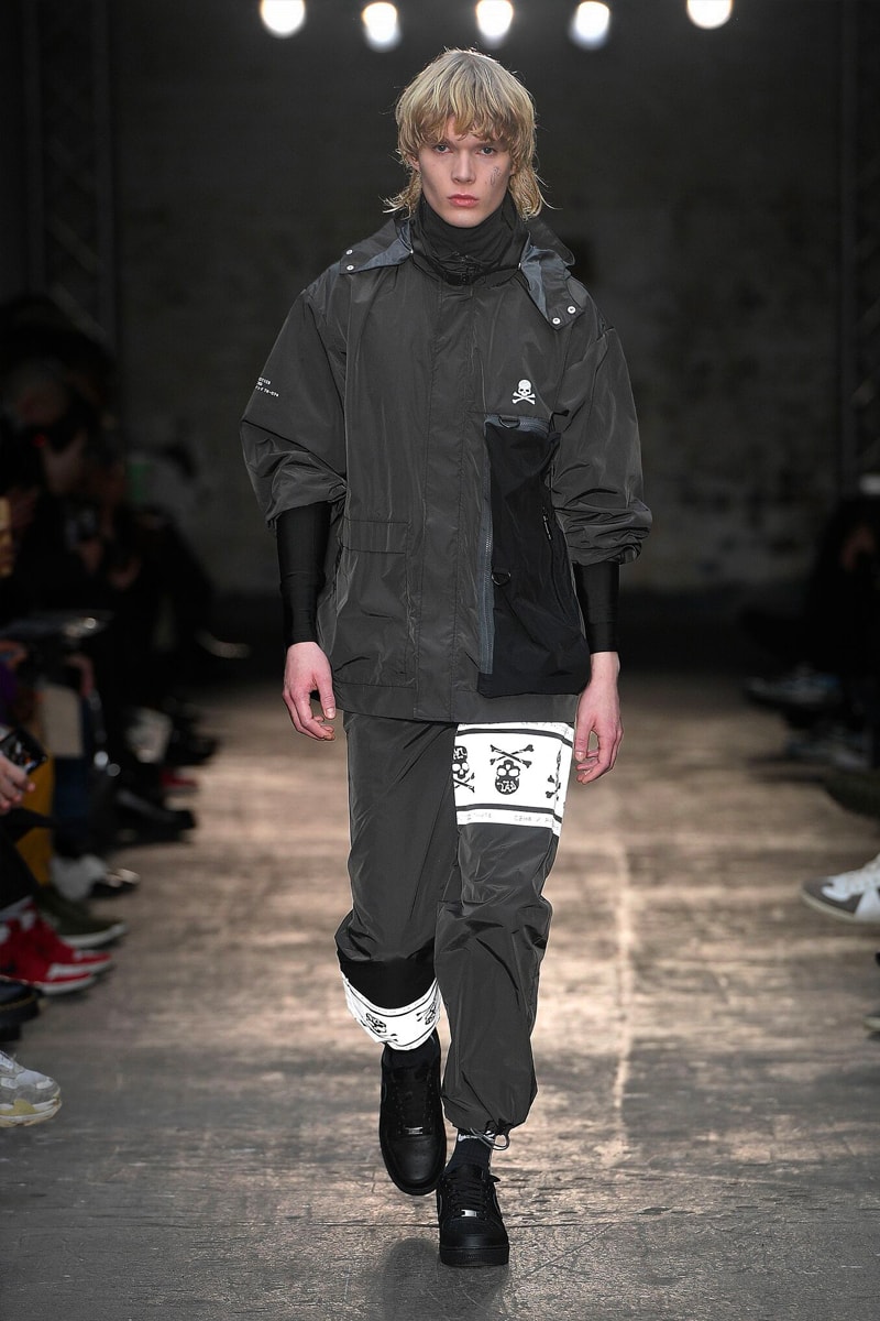 C2H4 Fall Winter 2019 mastermind JAPAN Collaboration Reveal Runway Presentation Show Nike Air Force 1 London Fashion Week Men's mid sneaker release date pre order buy info closer look