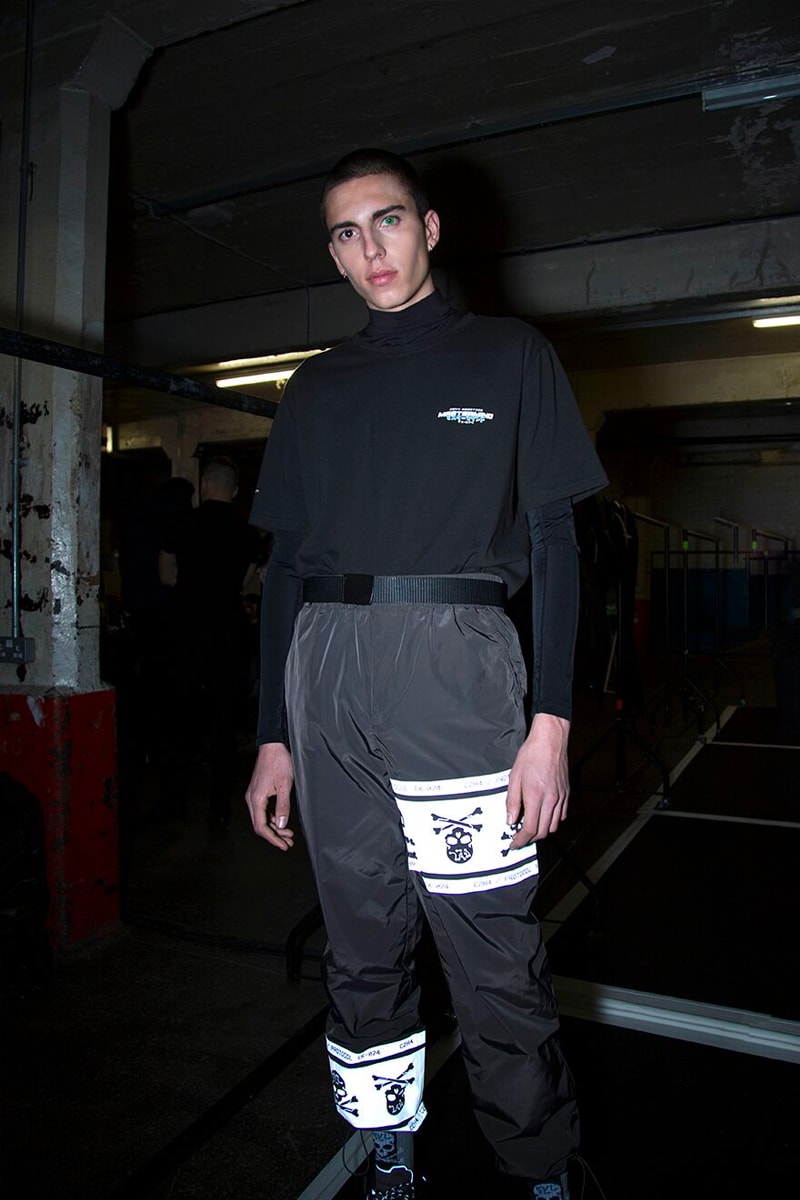 C2H4 Fall Winter 2019 mastermind JAPAN Collaboration Reveal Runway Presentation Show Nike Air Force 1 London Fashion Week Men's mid sneaker release date pre order buy info closer look