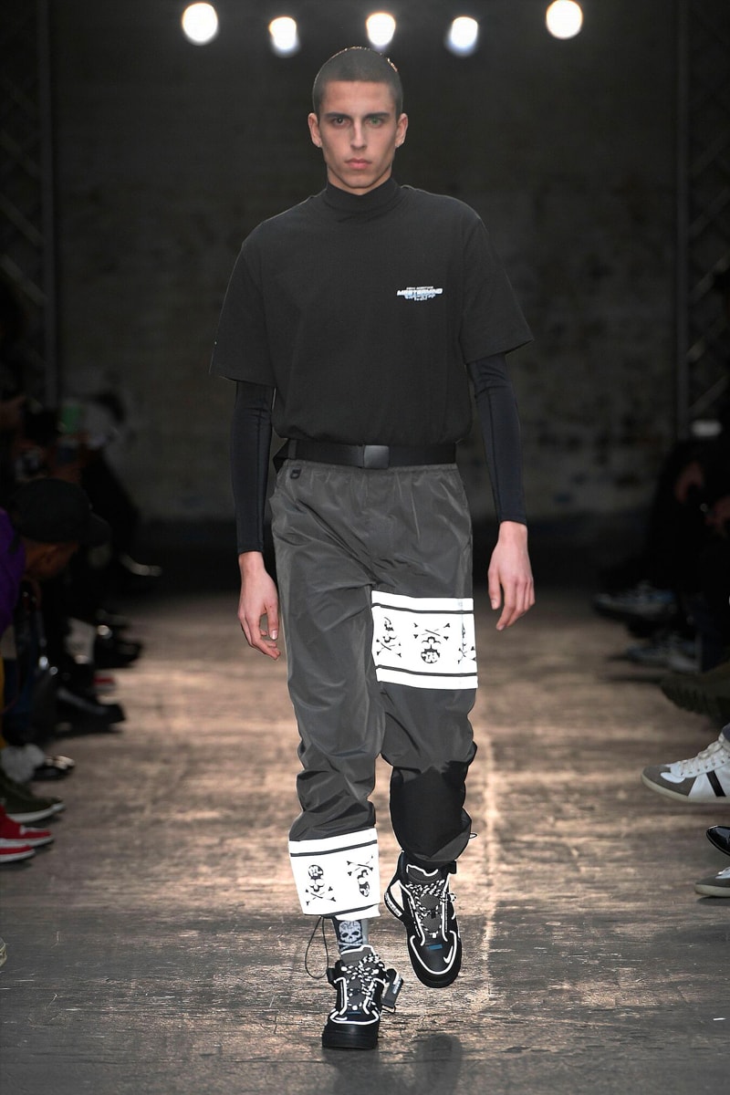 C2H4 Fall Winter 2019 mastermind JAPAN Collaboration Reveal Runway Presentation Show Nike Air Force 1 London Fashion Week Men's mid sneaker release date pre order buy info closer look