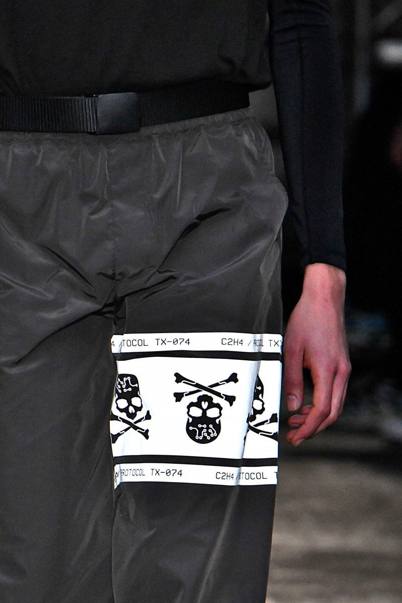 C2H4 Fall Winter 2019 mastermind JAPAN Collaboration Reveal Runway Presentation Show Nike Air Force 1 London Fashion Week Men's mid sneaker release date pre order buy info closer look