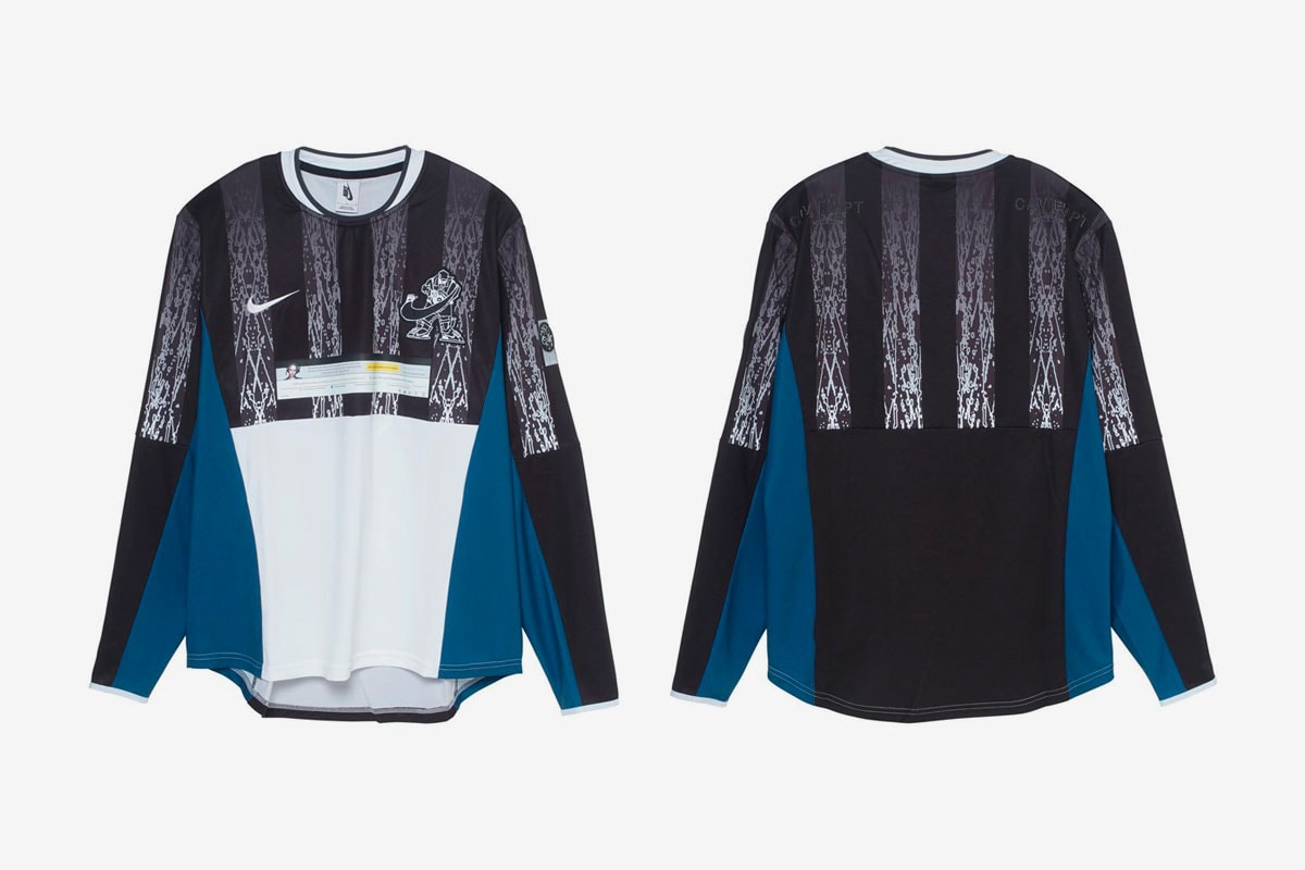 Cav Empt Nike Capsule Full Look Sk8thing Toby Feltwell Air Max 95 track suit jersey cap vest White Black Blue Beige