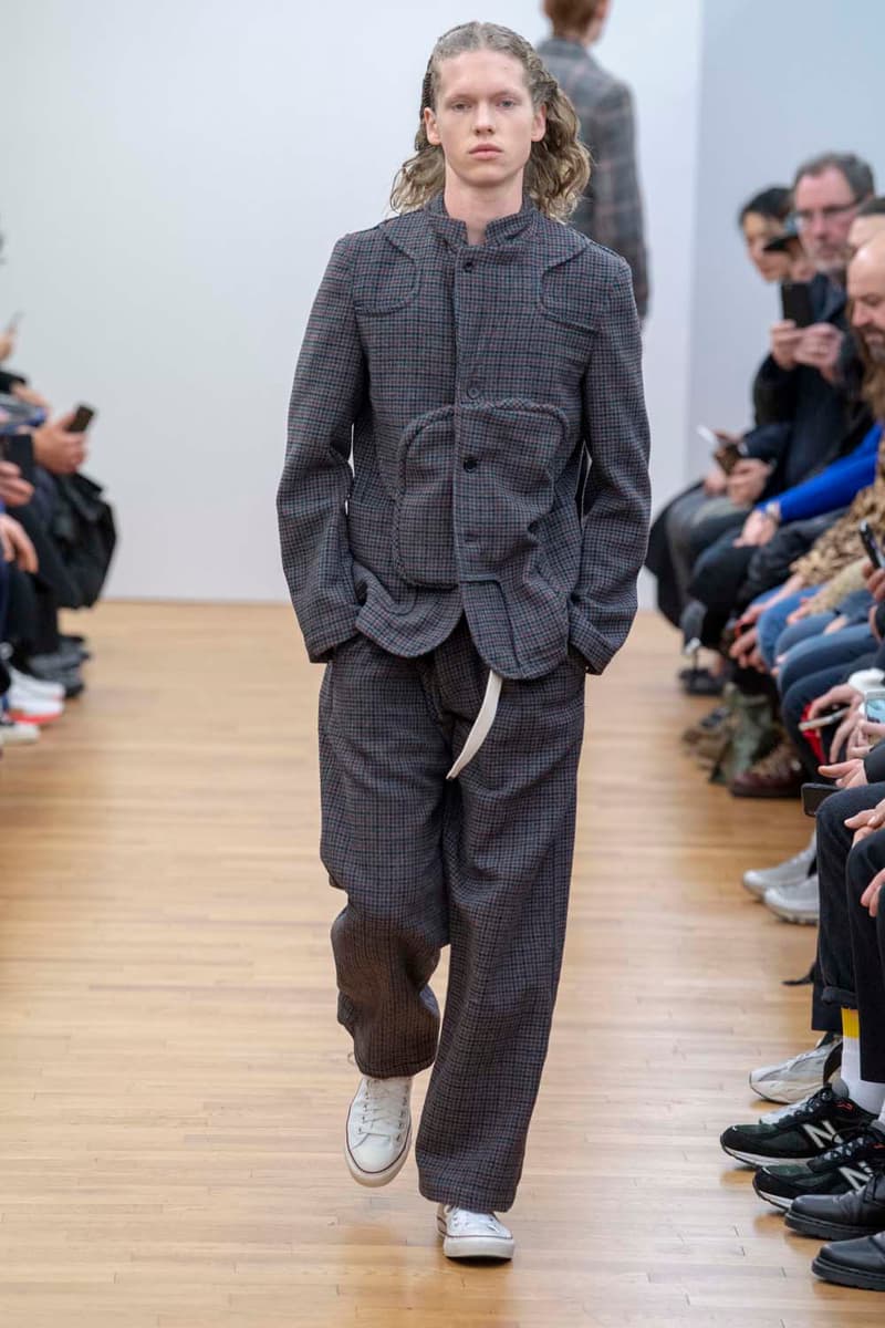 COMME des GARÇONS SHIRT Fall Winter 2019 Collection Paris Fashion Week Mens jacket suiting shirt sweater jacket shorts Rei Kawakubo