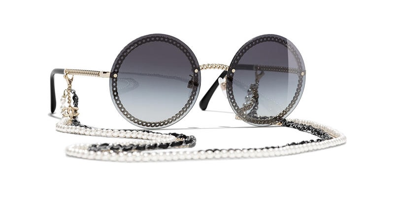 chanel sunglasses with gold chain