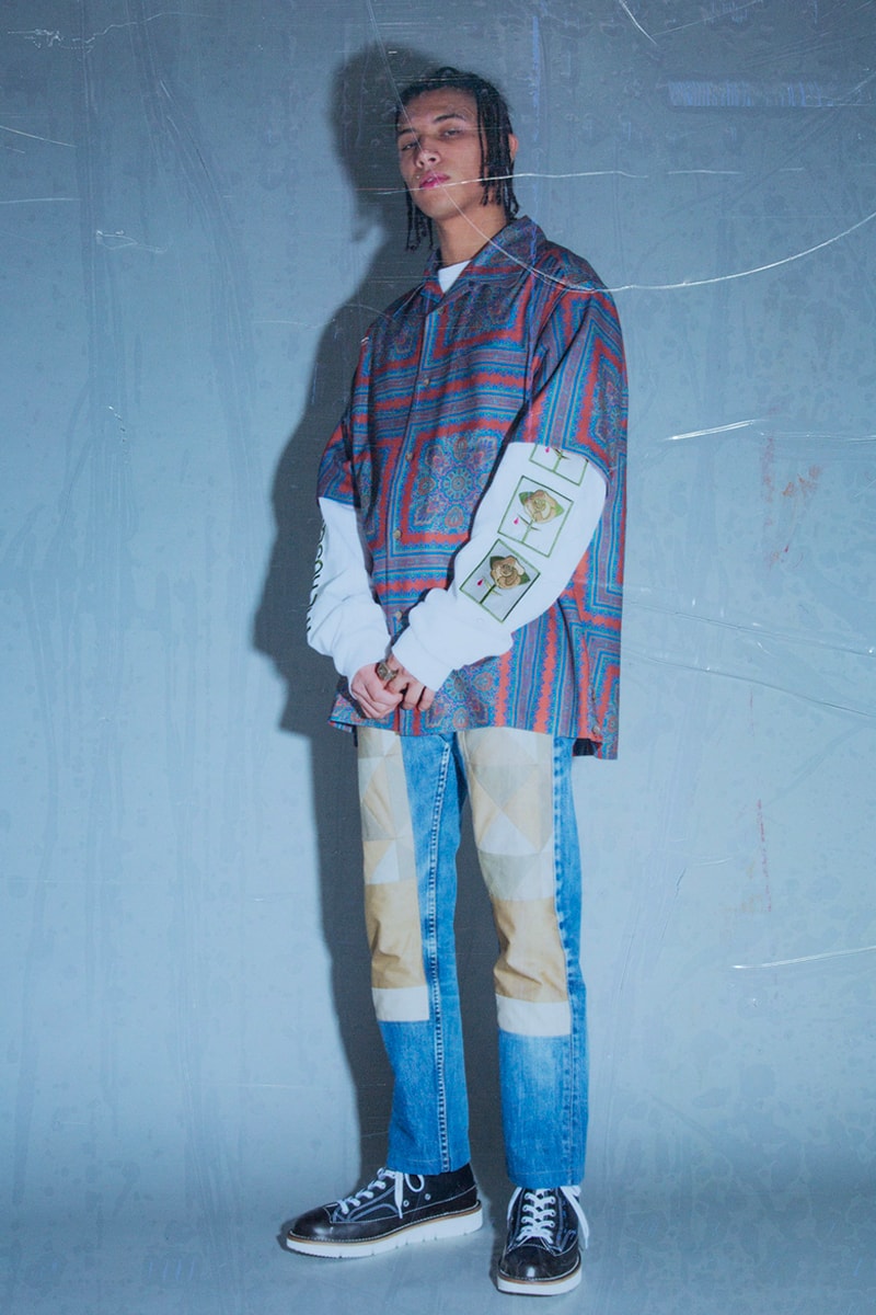 Children of the Discordance SS19 Lookbook spring/summer info joy division the chemical brothers patchwork ma-1 bomber trench coat trousers collection 