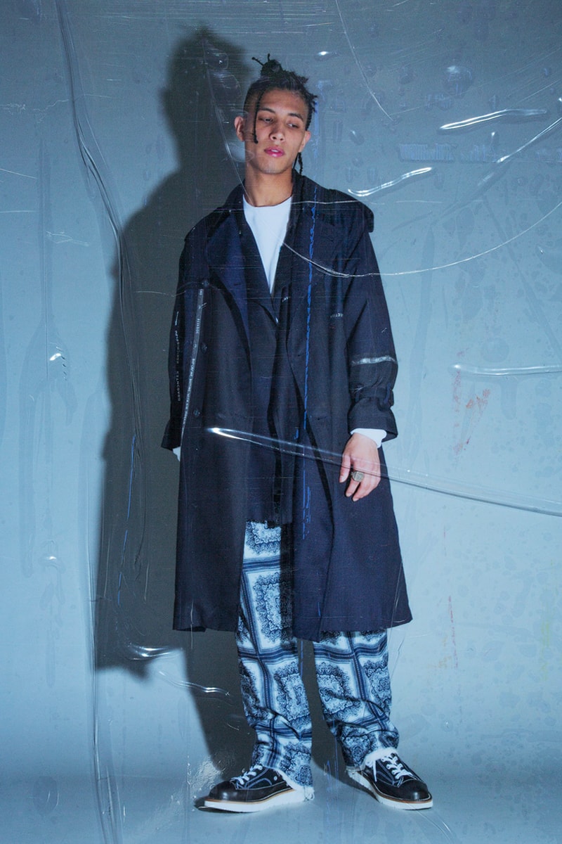 Children of the Discordance SS19 Lookbook spring/summer info joy division the chemical brothers patchwork ma-1 bomber trench coat trousers collection 