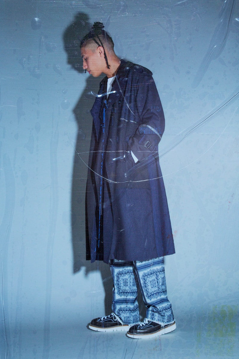 Children of the Discordance SS19 Lookbook spring/summer info joy division the chemical brothers patchwork ma-1 bomber trench coat trousers collection 