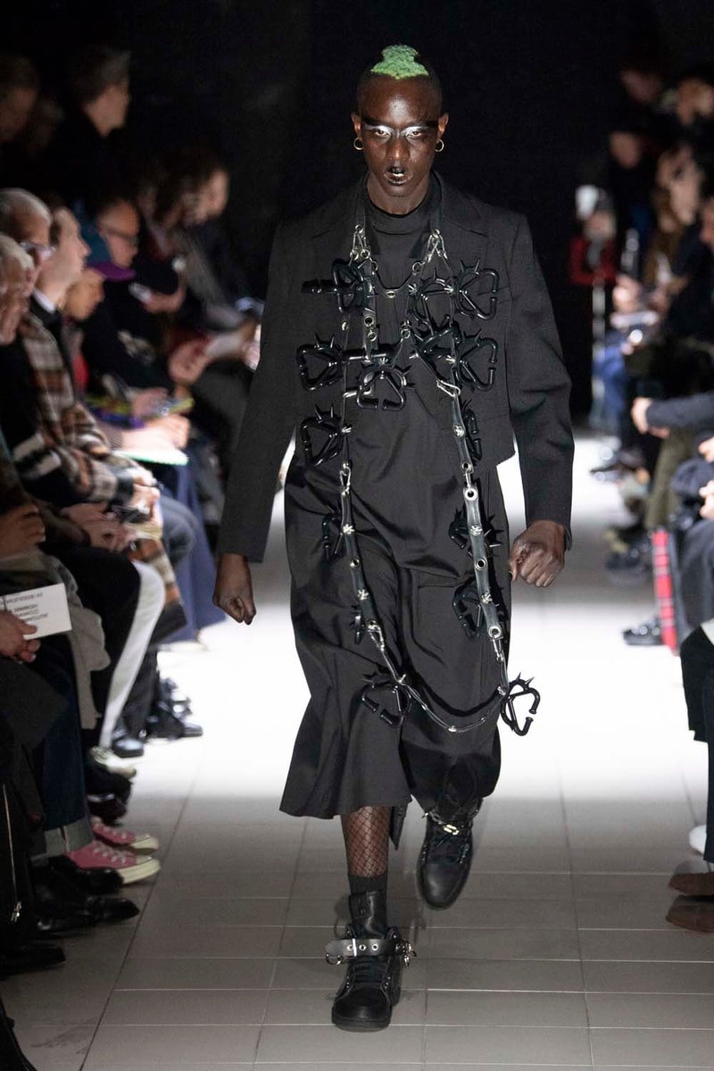 COMME des GARÇONS HOMME Plus fall winter 2019 Runway Show collection paris fashion week mens rei kawakubo nike collaboration george cox creeper jordan brand dunk