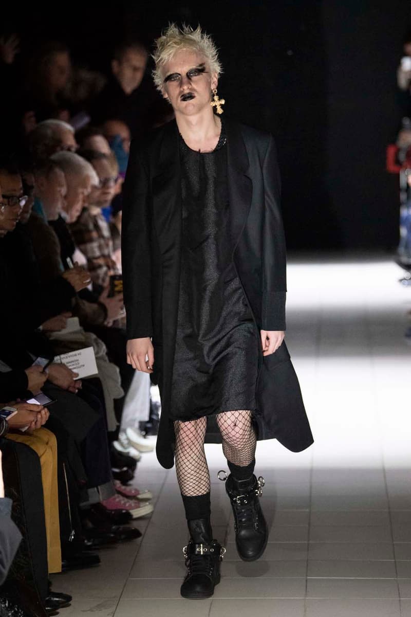 COMME des GARÇONS HOMME Plus fall winter 2019 Runway Show collection paris fashion week mens rei kawakubo nike collaboration george cox creeper jordan brand dunk