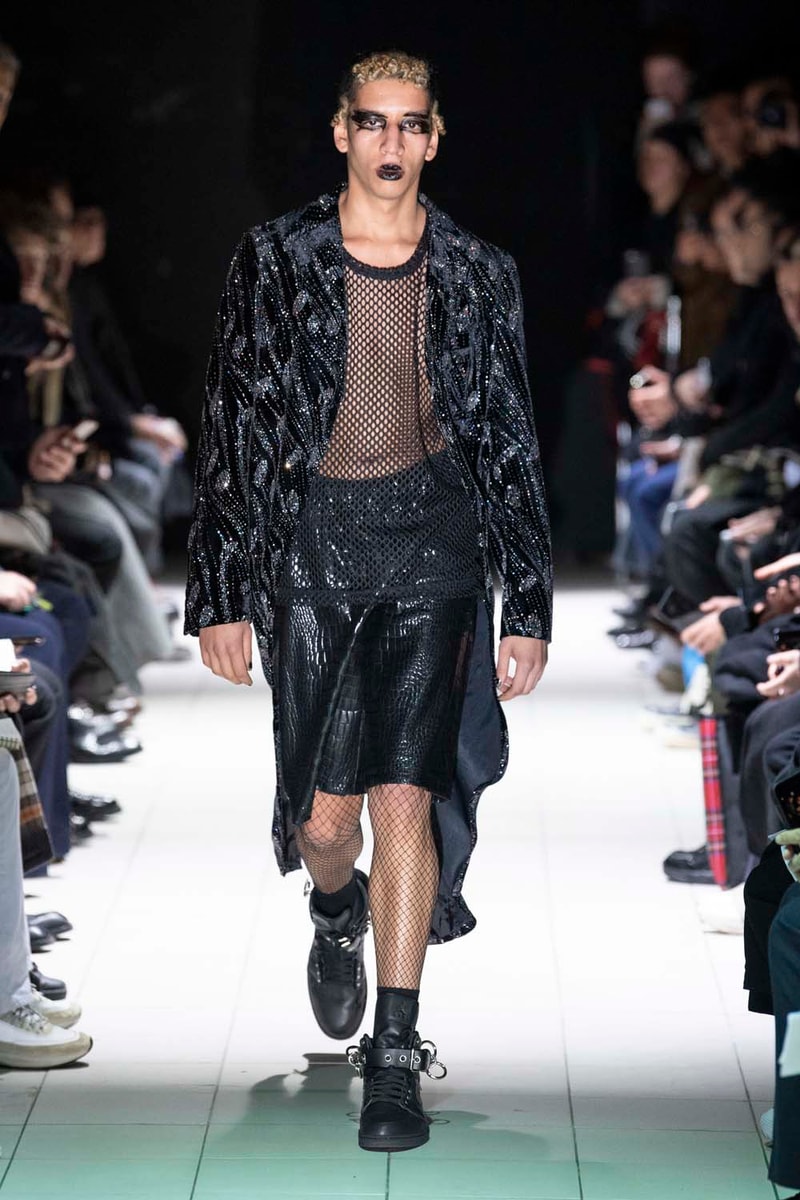 COMME des GARÇONS HOMME Plus fall winter 2019 Runway Show collection paris fashion week mens rei kawakubo nike collaboration george cox creeper jordan brand dunk