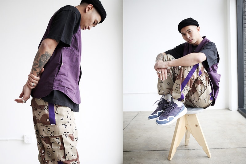 Commonwealth Spring/Summer 2019 Lookbook made in the usa pin stripe pants stretch twill pants 500 gram usa milled fleece belts made in jamaica bruce lee malcolm x sade Commonwealth x adidas consortium "FNF"