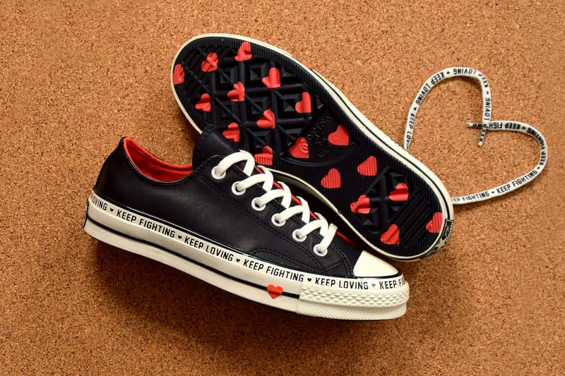 Converse Celebrates Valentine's Day With Heart-Filled Chuck 70 Low black white red orange cream info drop release date price images nike footwear