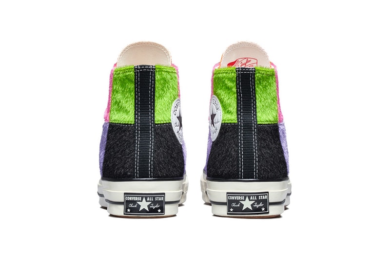 Converse Chuck 70 Multicolor Pony Hair release info drop date pricing stockists stockist retailer patchwork white/black midsole hi-top synthetic fur 