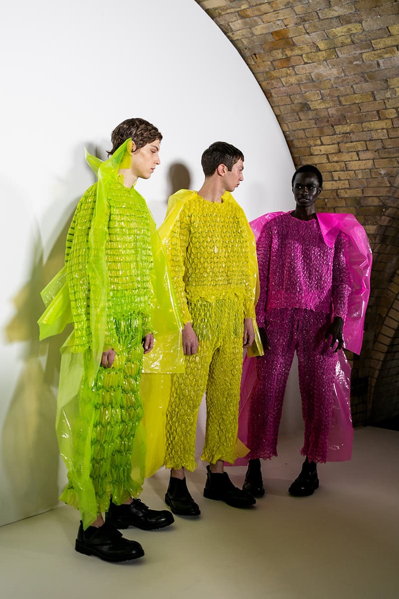 Craig Green LFWM London Fashion Week Men's Fall/Winter 2019 Backstage Look First Closer