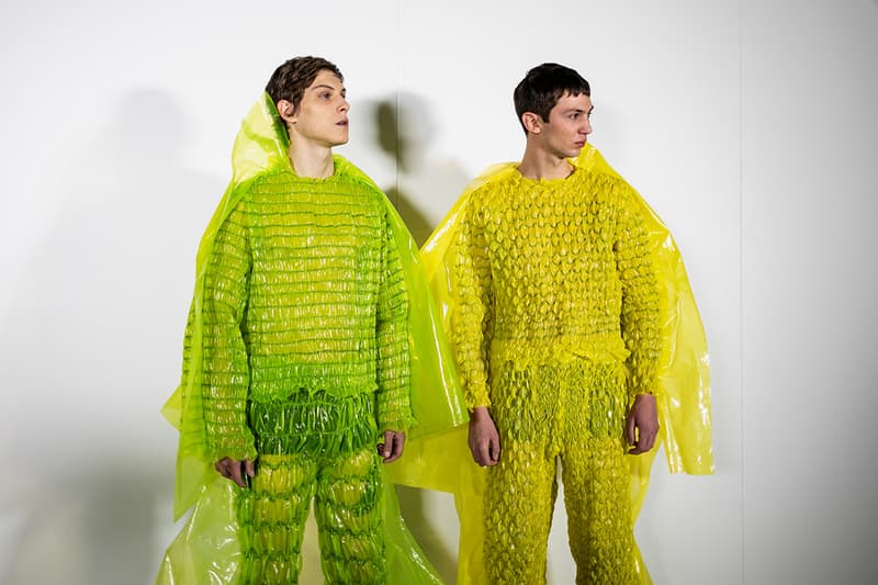 Craig Green LFWM London Fashion Week Men's Fall/Winter 2019 Backstage Look First Closer