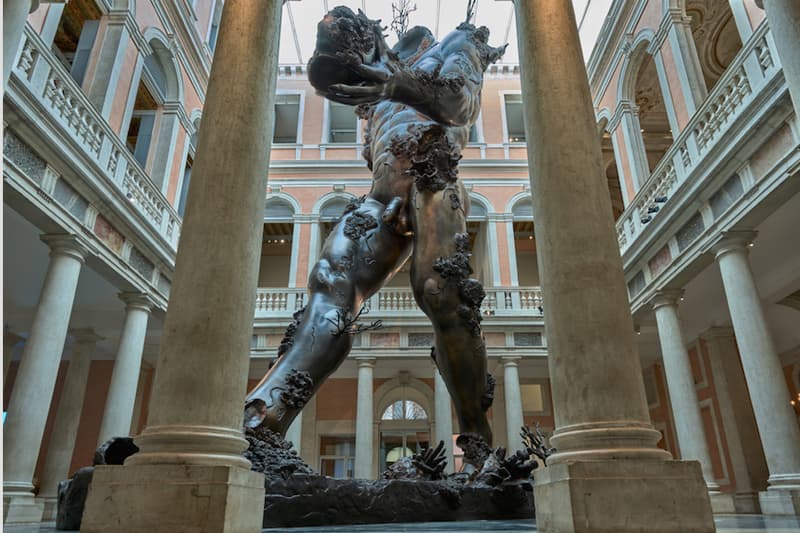 damien hirst demon with bowl sculpture palms casino resort artworks installations las vegas nevada