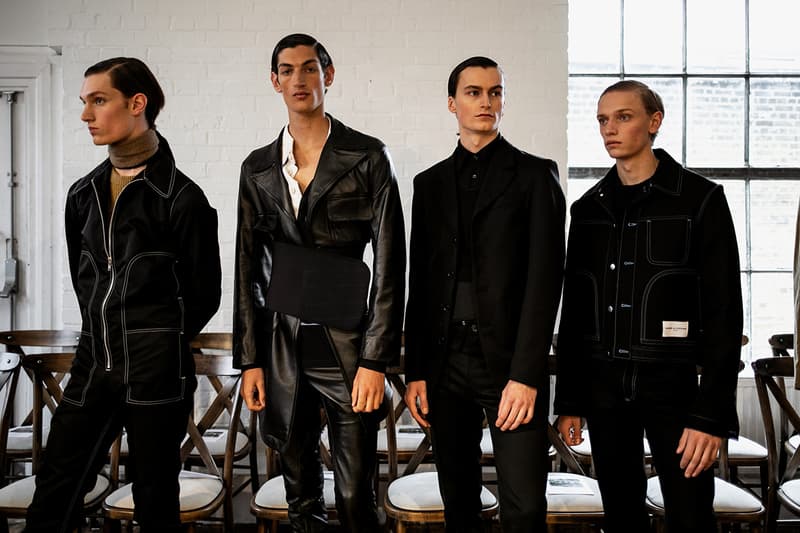 Daniel W. Fletcher Fall/Winter 2019 Backstage LFW:M London Fashion Week: Men's Jon Bulmer