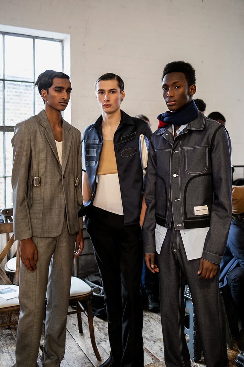 Daniel W. Fletcher Fall/Winter 2019 Backstage LFW:M London Fashion Week: Men's Jon Bulmer