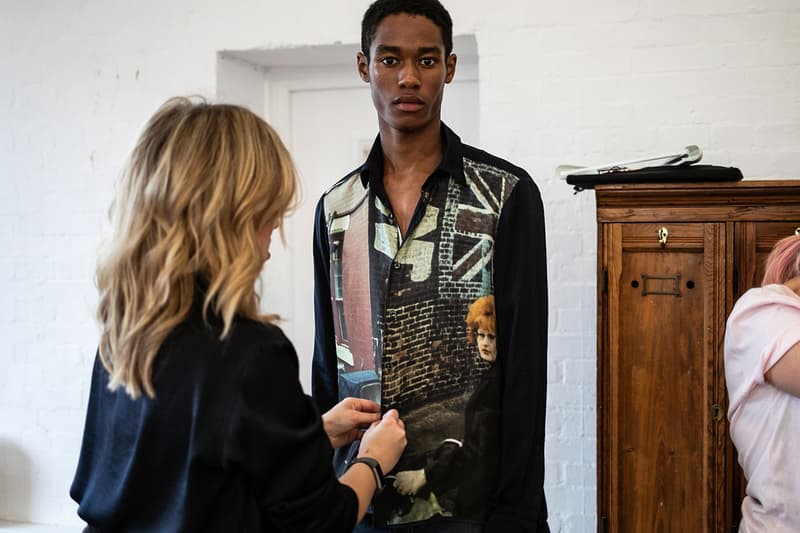 Daniel W. Fletcher Fall/Winter 2019 Backstage LFW:M London Fashion Week: Men's Jon Bulmer