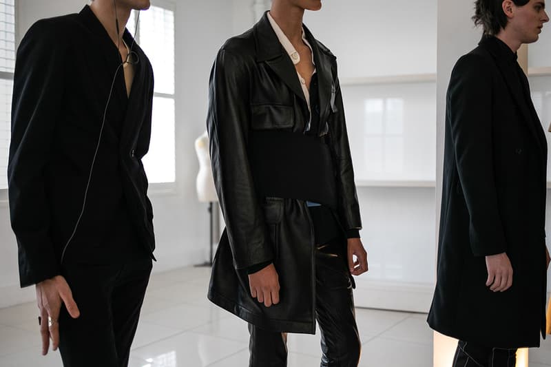 Daniel W. Fletcher Fall/Winter 2019 Backstage LFW:M London Fashion Week: Men's Jon Bulmer
