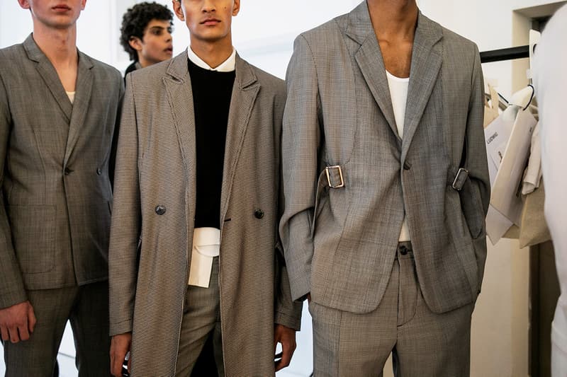 Daniel W. Fletcher Fall/Winter 2019 Backstage LFW:M London Fashion Week: Men's Jon Bulmer