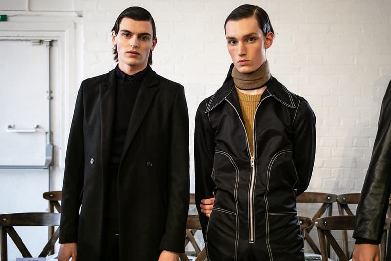 Daniel W. Fletcher Fall/Winter 2019 Backstage LFW:M London Fashion Week: Men's Jon Bulmer
