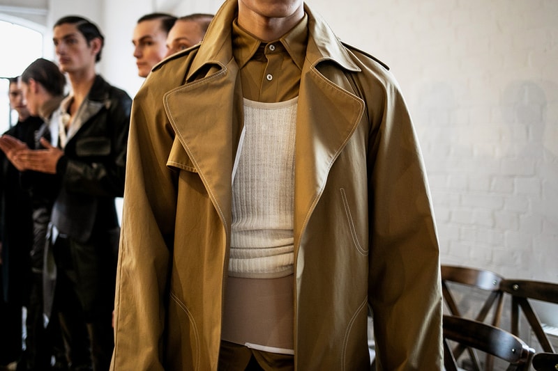Daniel W. Fletcher Fall/Winter 2019 Backstage LFW:M London Fashion Week: Men's Jon Bulmer