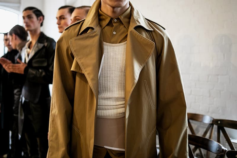 Daniel W. Fletcher Fall/Winter 2019 Backstage LFW:M London Fashion Week: Men's Jon Bulmer