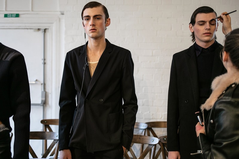 Daniel W. Fletcher Fall/Winter 2019 Backstage LFW:M London Fashion Week: Men's Jon Bulmer