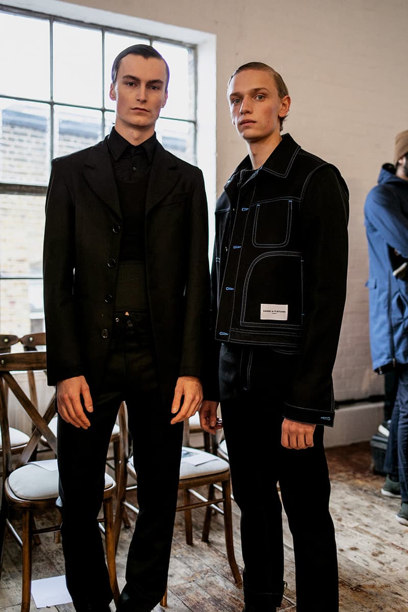 Daniel W. Fletcher Fall/Winter 2019 Backstage LFW:M London Fashion Week: Men's Jon Bulmer
