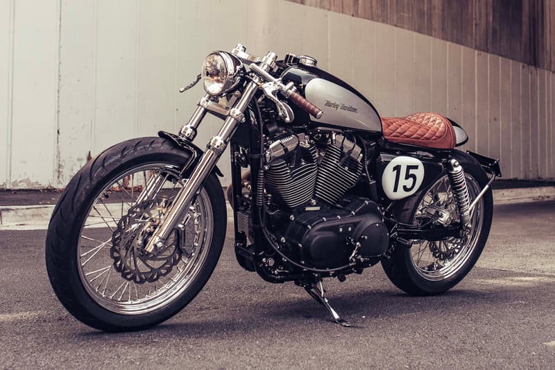 Deus Ex Machine XV-Twin 1200 Motorcycle deus ex customs xl 1200c harley davidson Bassani "fuelpack" Vance & Hines Kustom tech levers Motone Customs Motogadget speedo color fuel release info price bike autobike