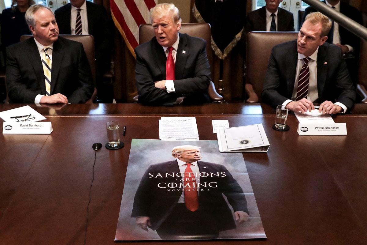 Donald Trump Debuts Game of Thrones-Themed Poster cabinet meeting got got hbo sanctions are coming november 4 meme