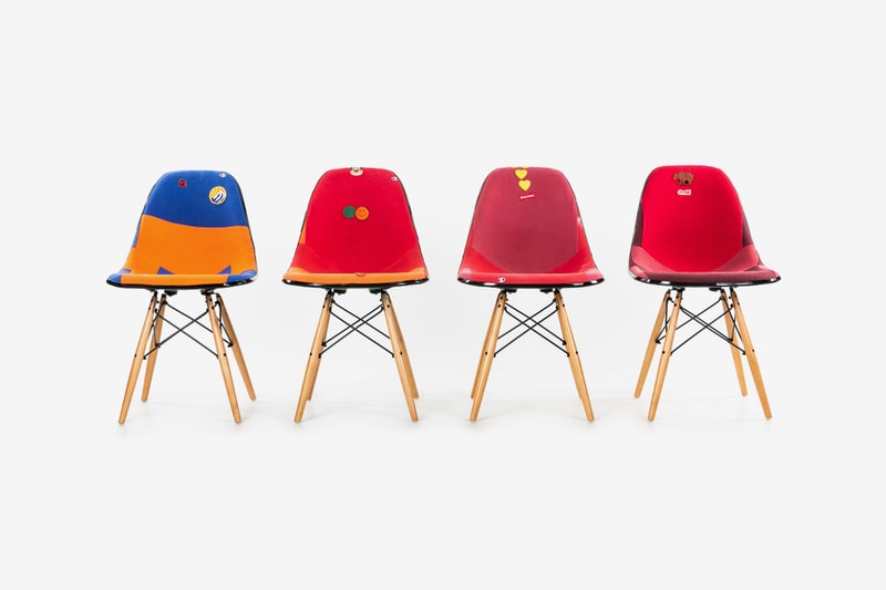 Dr. Romanelli x Modernica Vintage Sweatshirt Chairs patchwork home furniture 