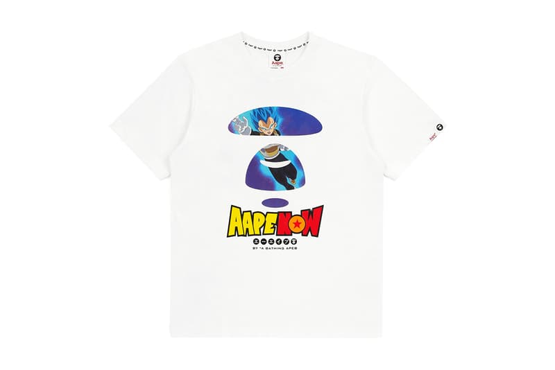 Dragon Ball Super Broly AAPE Capsule Release Info Date Hoodie T shirt white black goku vegeta frieza broly BY A BATHING APE