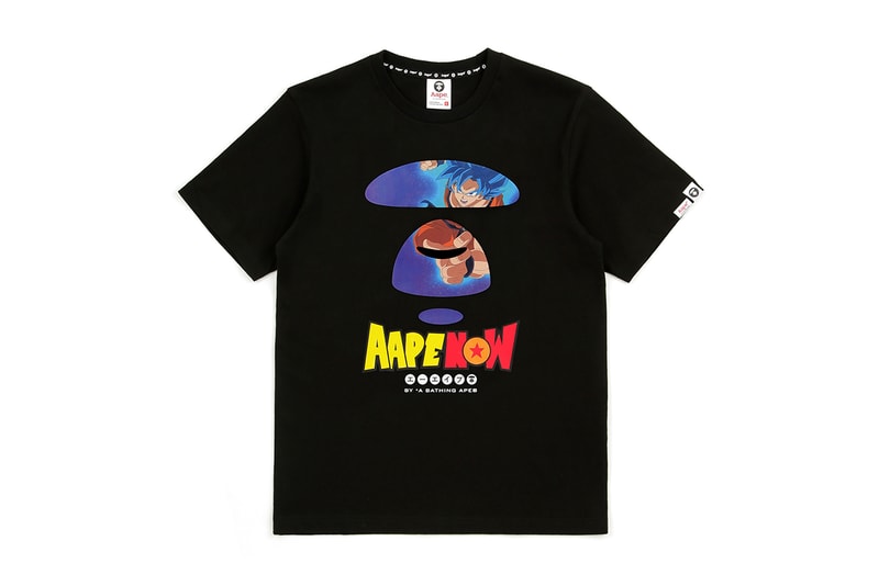 Dragon Ball Super Broly AAPE Capsule Release Info Date Hoodie T shirt white black goku vegeta frieza broly BY A BATHING APE
