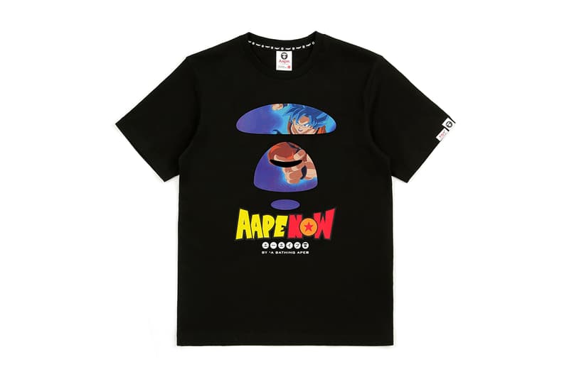 Dragon Ball Super Broly AAPE Capsule Release Info Date Hoodie T shirt white black goku vegeta frieza broly BY A BATHING APE
