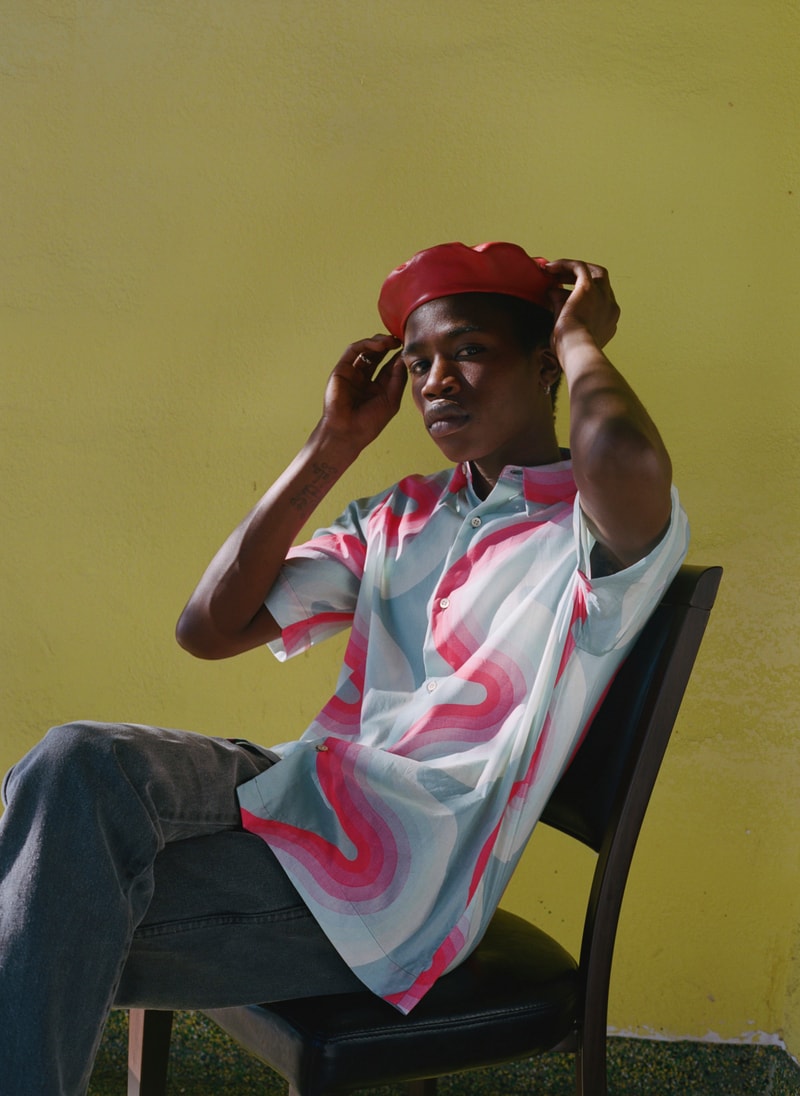 SSENSE Launches Dries Van Noten's SS19 Collection with Shaniqwa Jarvis's Shots info price release images ready to wear footwear spring summer 2019 shirt crewneck tank pants