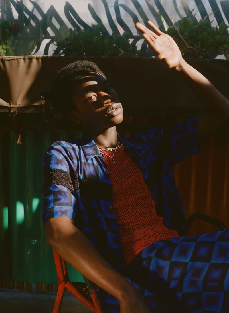 SSENSE Launches Dries Van Noten's SS19 Collection with Shaniqwa Jarvis's Shots info price release images ready to wear footwear spring summer 2019 shirt crewneck tank pants