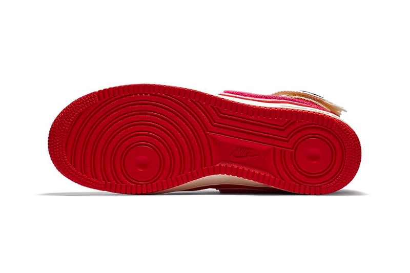 Emotionally Unavailable Nike Air Force 1 High Valentines Day Edison Chen Red Pink White official look E.U. Air