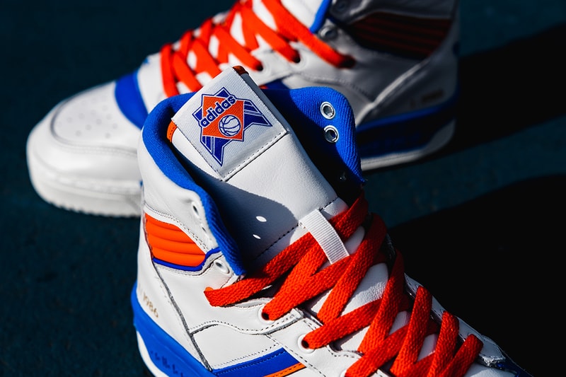 Eric Emanuel x adidas New York Rivalry A Closer Look New York Knicks basketball NBA Patrick Ewing sneakers kicks shoes footwear adidas 