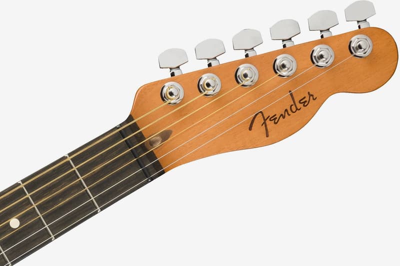 Fender Acoustasonic Telecaster Guitar musuc instruments wood acoustic electric california usa made fishman