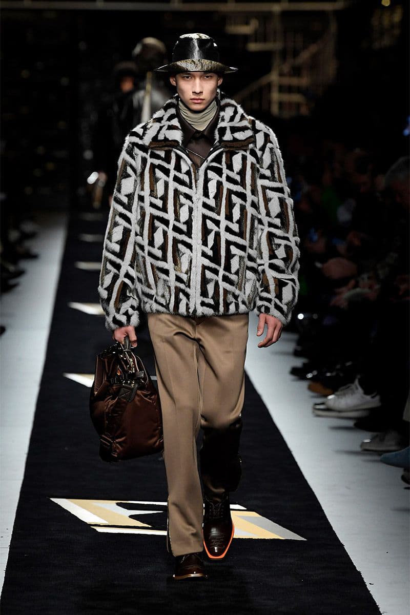 Fendi fall winter 2019 runway menswear collection presentation milan fashion week show Silvia Venturini karl lagerfeld