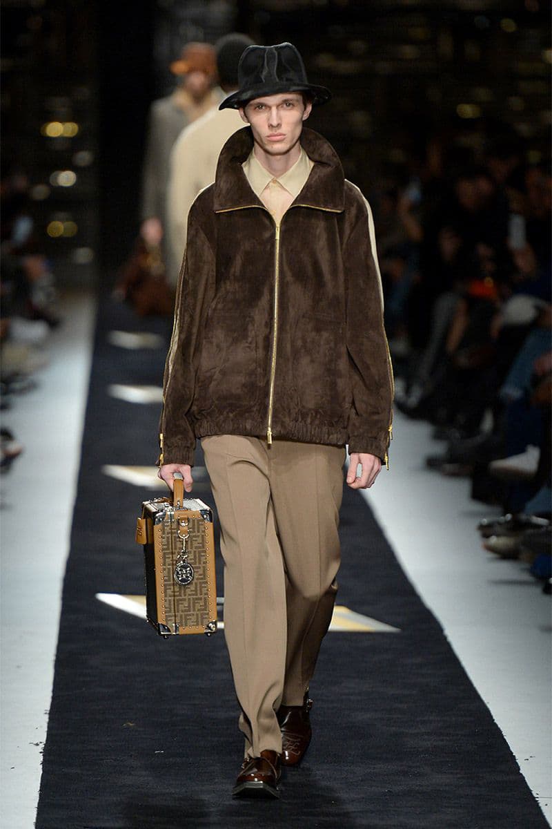 Fendi fall winter 2019 runway menswear collection presentation milan fashion week show Silvia Venturini karl lagerfeld