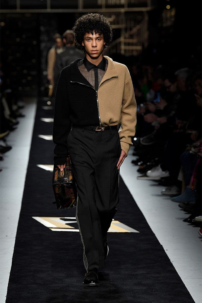 Fendi fall winter 2019 runway menswear collection presentation milan fashion week show Silvia Venturini karl lagerfeld