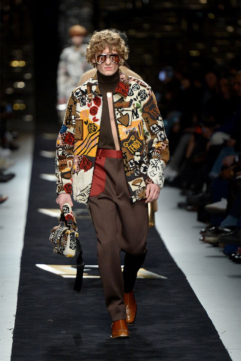 Fendi fall winter 2019 runway menswear collection presentation milan fashion week show Silvia Venturini karl lagerfeld