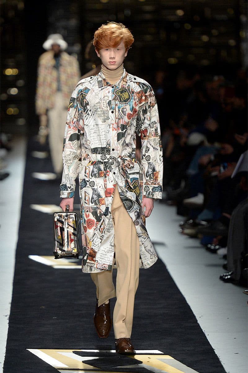 Fendi fall winter 2019 runway menswear collection presentation milan fashion week show Silvia Venturini karl lagerfeld